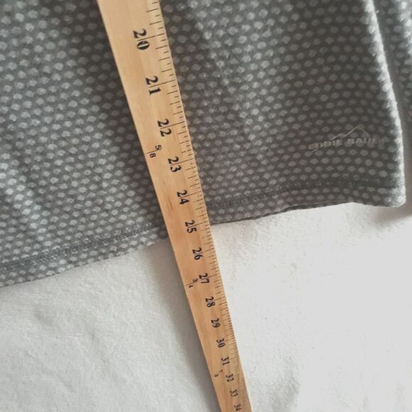 Eddie Bauer Sweater Jacket Womens Large Gray 1/4 Zip Reflector Honeycomb Long - Picture 6 of 10